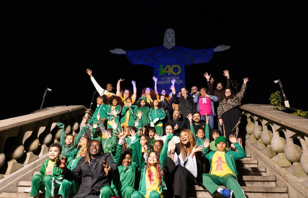 Cerimônia no Santuário Cristo Redentor marca os 40 anos do “Criança Esperança”