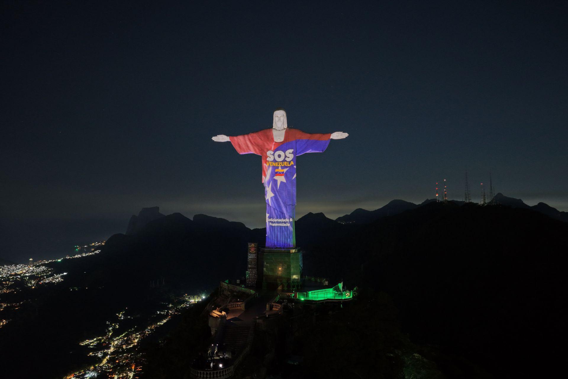 Cristo Redentor abraça os venezuelanos