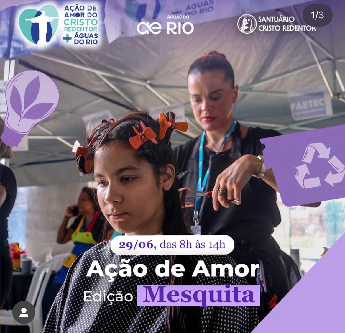 Mesquita terá Ação de Amor do Cristo Redentor, com serviços de cidadania, saúde e beleza de graça