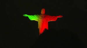 Santuário Cristo Redentor tem iluminação especial pelo Bicentenário da Independência do Brasil e Centenário da primeira travessia do Atlântico Sul