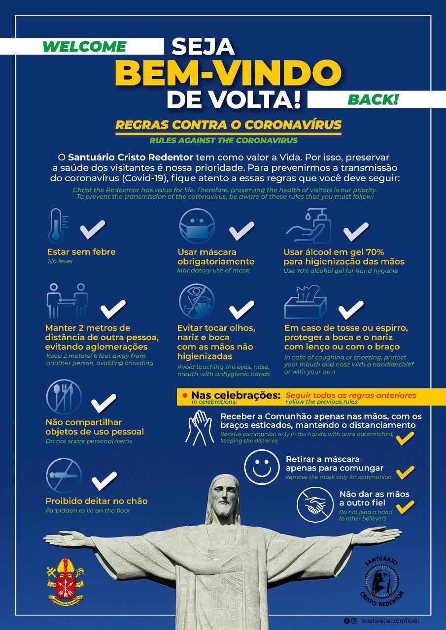 Santuário Cristo Redentor recebe de novo os visitantes de braços abertos
