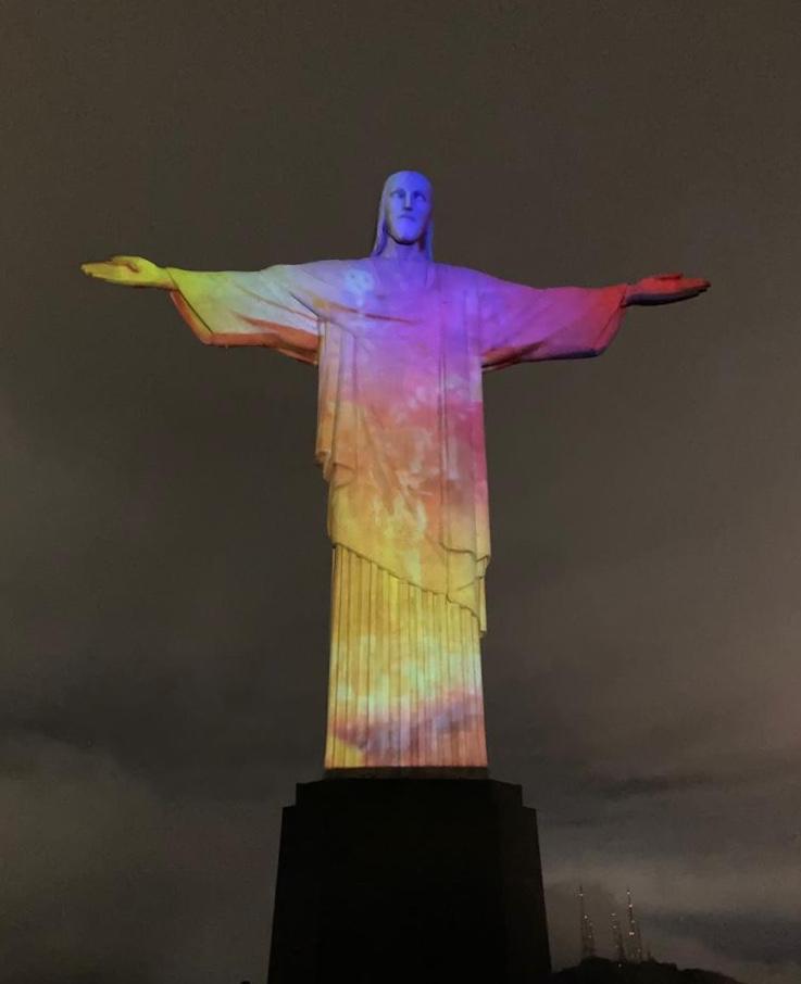 Cristo Redentor ganha projeções de imagens alusivas à República da Armênia