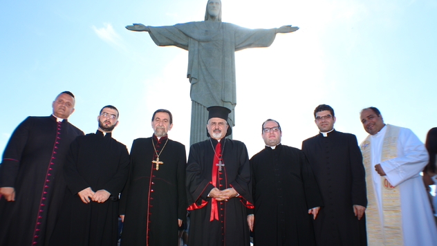 Patriarca Sírio Antioqueno visita o Cristo Redentor
